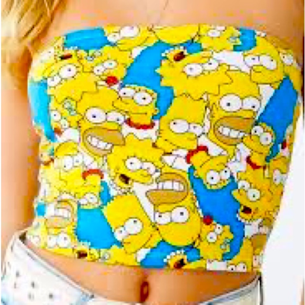 The Simpsons Crop Top